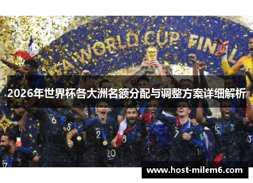 2026年世界杯各大洲名额分配与调整方案详细解析